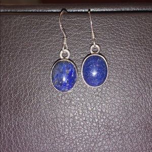 Sterling Silver Lapis Earrings